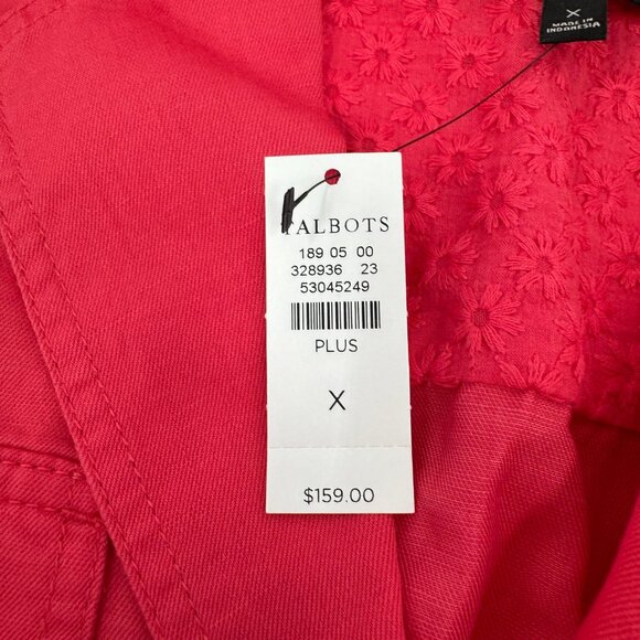 Talbots Coral Pink Classic Button-Up Blazer | Size 1X - Picture 3 of 10
